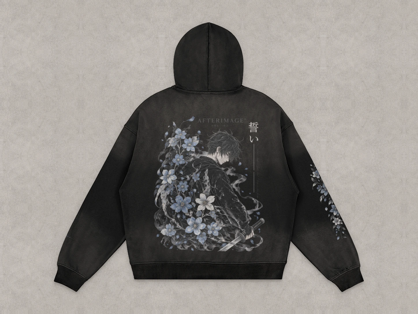 Fading Vow — back, approved garment render